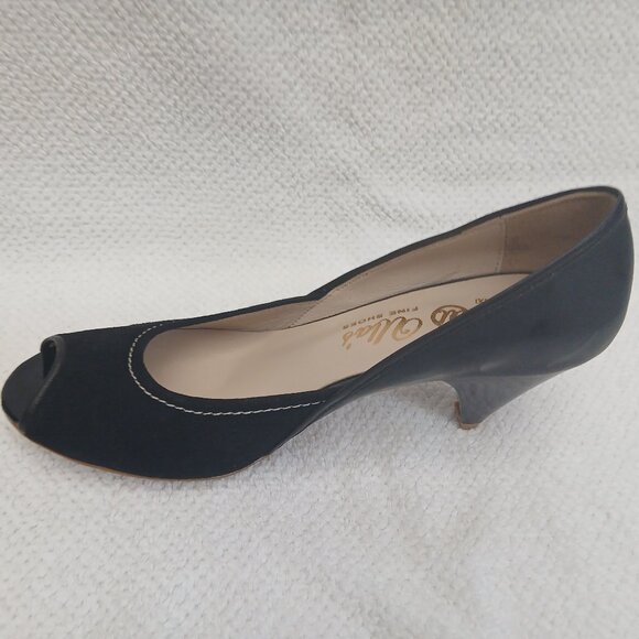 New black suede and patent leather low heels - Picture 10 of 10